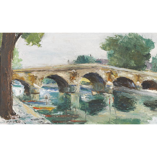 PAUL JAKOB) PAOLO (EIGTL. M�LLER : Der Pont Royal in Paris (DOBIASCHOFSKY AUKTIONEN AG)