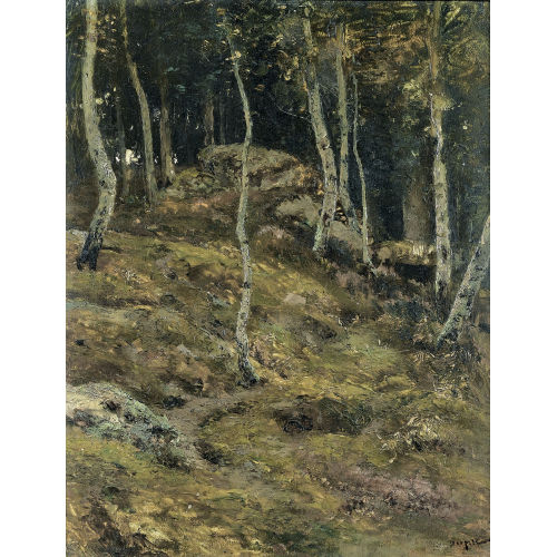 JULES DUPRE : Waldinneres im Herbst (DOBIASCHOFSKY AUKTIONEN AG)