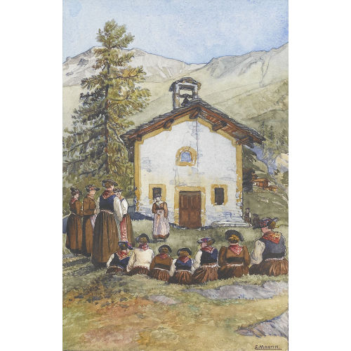 EMILE MARTIN : 'Chapelle da La Sage' (DOBIASCHOFSKY AUKTIONEN AG)