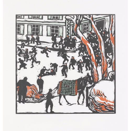 CUNO AMIET : Schulpause im Winter (DOBIASCHOFSKY AUKTIONEN AG)