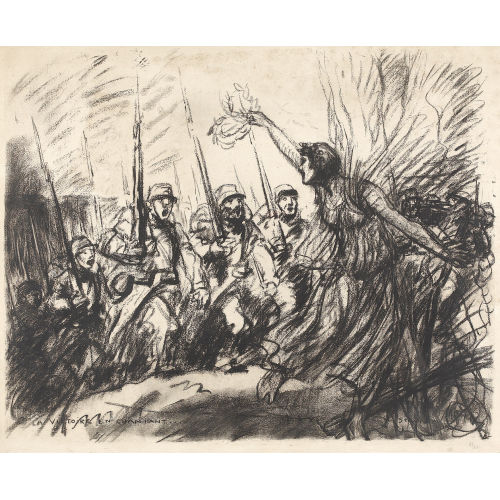 THEOPHILE-ALEXANDRE STEINLEN : 'La victoire en chantant' (DOBIASCHOFSKY AUKTIONEN AG)