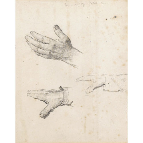 ALBERT ANKER : Studienblatt mit H�nden (DOBIASCHOFSKY AUKTIONEN AG)
