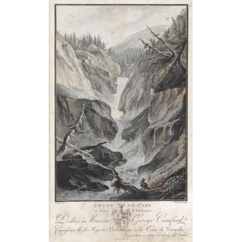 CASPAR WOLF : 'Chute de l′Aar/au dessus de Gutdannen.' (DOBIASCHOFSKY AUKTIONEN AG)