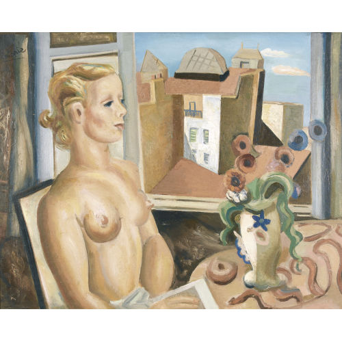 LOUIS ROBERT ARTHUR LATAPIE : 'Buste de jeune femme nue au vase de fleurs' (DOBIASCHOFSKY AUKTIONEN AG)
