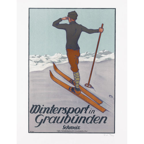 WALTHER KOCH : 'Wintersport in Graub�nden' (DOBIASCHOFSKY AUKTIONEN AG)