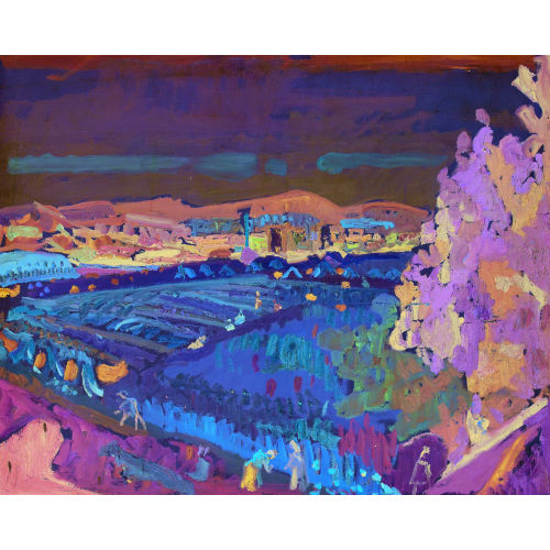 MAX GUBLER : 'Sommerlandschaft, Kornernte' (DOBIASCHOFSKY AUKTIONEN AG)