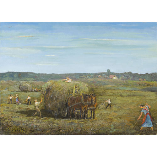 GOTTFRIED L�SCHER : 'Heuernte' (DOBIASCHOFSKY AUKTIONEN AG)