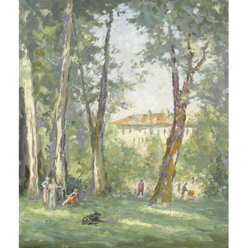 GOTTFRIED L�SCHER : 'Im Stadtpark' (DOBIASCHOFSKY AUKTIONEN AG)