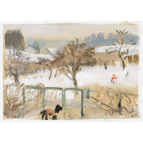 ERNST MORGENTHALER : Schneeschmelze (DOBIASCHOFSKY AUKTIONEN AG)