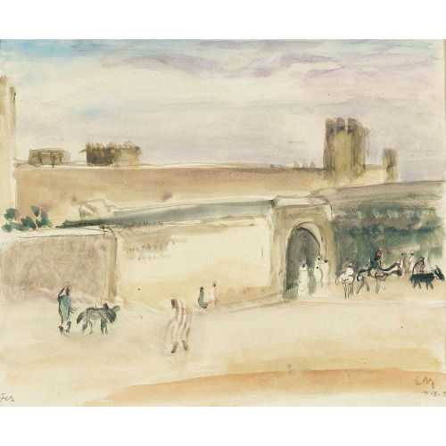 ERNST MORGENTHALER : 'Fes, Eingang in die Medina' (DOBIASCHOFSKY AUKTIONEN AG)