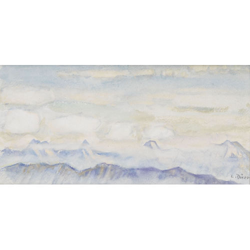 LOUIS D�RR : Stockhornkette mit Wolken (DOBIASCHOFSKY AUKTIONEN AG)