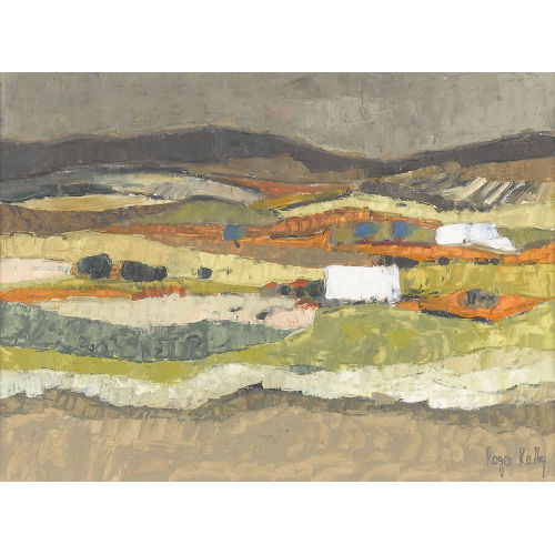 ROGER KATHY : H�gelige Landschaftspartie in der Provence (DOBIASCHOFSKY AUKTIONEN AG)