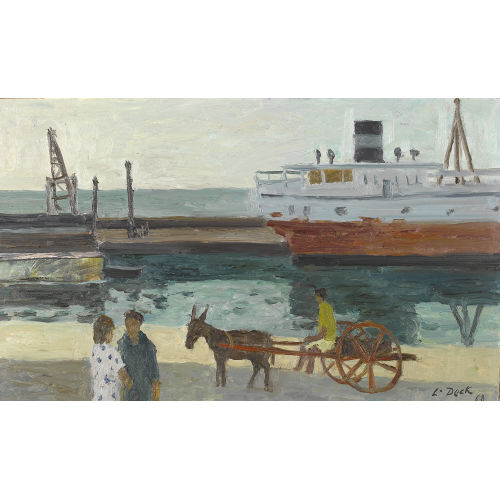 LEO DECK : 'Hafen von Savona' (DOBIASCHOFSKY AUKTIONEN AG)