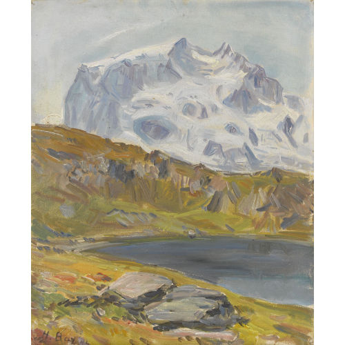 HANNI BAY : Hochgebirgspartie mit Bergsee (DOBIASCHOFSKY AUKTIONEN AG)