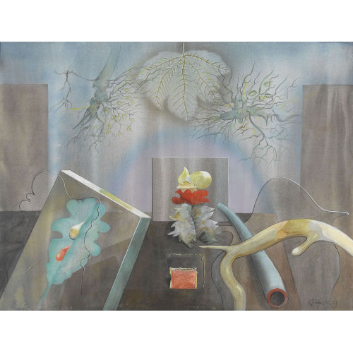 ROLAND BUGNON : Surrealer Raum (DOBIASCHOFSKY AUKTIONEN AG)