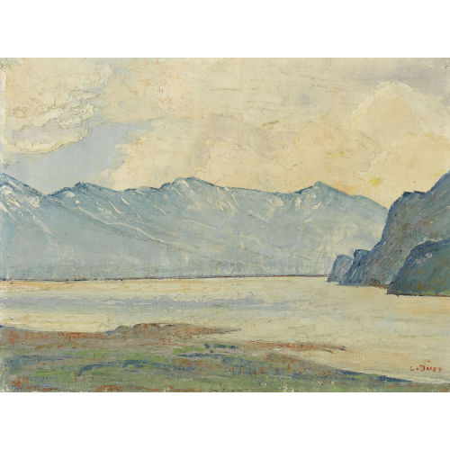 LOUIS D�RR : 'Vue du Lac de Thoune' (DOBIASCHOFSKY AUKTIONEN AG)