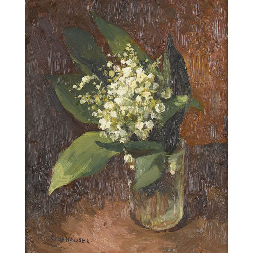 RENEE YOLANDA HAUSER : 'Le bouquet de muguet' (DOBIASCHOFSKY AUKTIONEN AG)