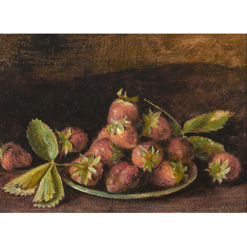 EGON VON VIETINGHOFF : Stillleben mit Erdbeeren (DOBIASCHOFSKY AUKTIONEN AG)