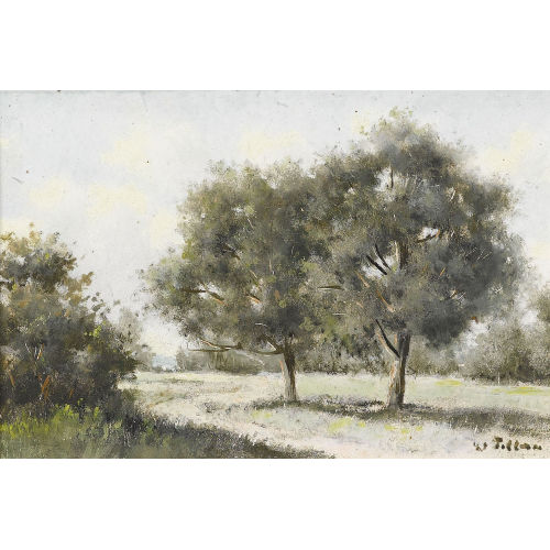 WALTER) FELBRA (EIGTL. FELLER-BRAND : Landschaftspartie mit Feldweg und B�umen (DOBIASCHOFSKY AUKTIONEN AG)