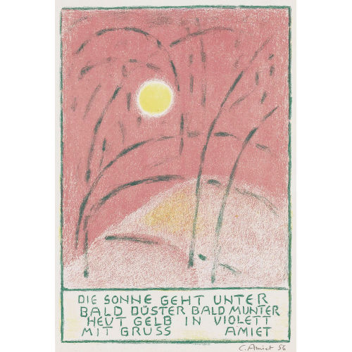 CUNO AMIET : Sonnenuntergang (DOBIASCHOFSKY AUKTIONEN AG)