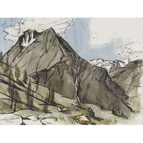 VICTOR SURBEK : Bergmassiv (DOBIASCHOFSKY AUKTIONEN AG)