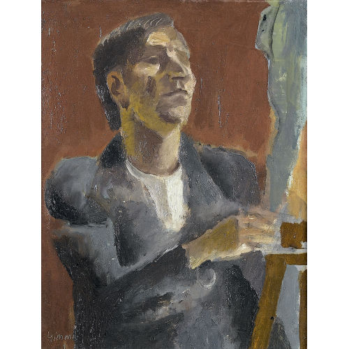 WILHELM GIMMI : Portrait du sculpteur Gisler (DOBIASCHOFSKY AUKTIONEN AG)