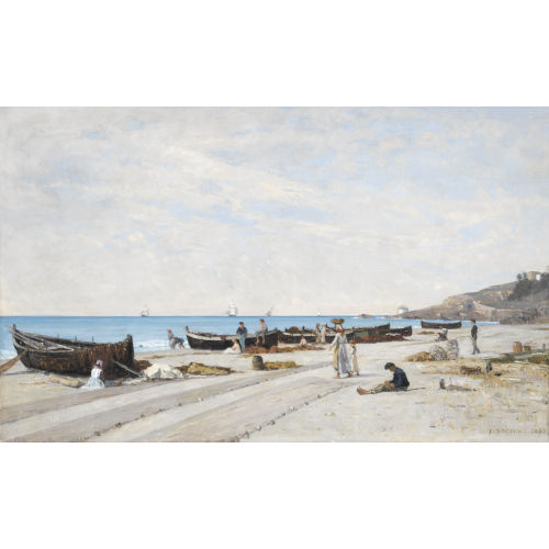 FRAN�OIS BOCION : 'Bord de mer � Bordighera' (DOBIASCHOFSKY AUKTIONEN AG)