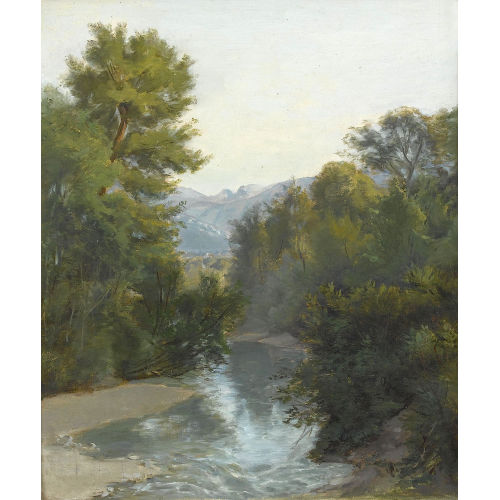 ROBERT Z�ND : Sommerliche Flusslandschaftspartie (DOBIASCHOFSKY AUKTIONEN AG)