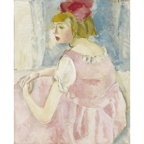 MAURICE BARRAUD : La robe rouge (DOBIASCHOFSKY AUKTIONEN AG)
