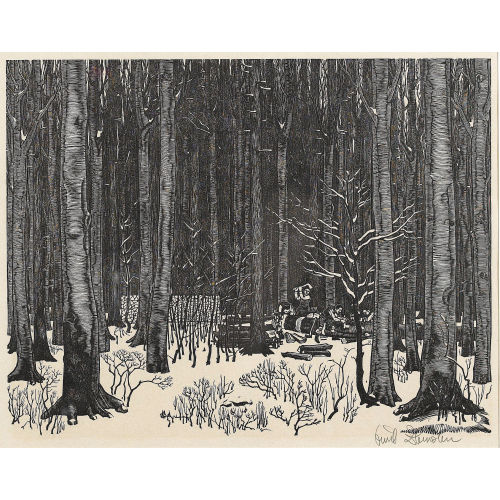 EMIL ZBINDEN : Wald im Winter (DOBIASCHOFSKY AUKTIONEN AG)