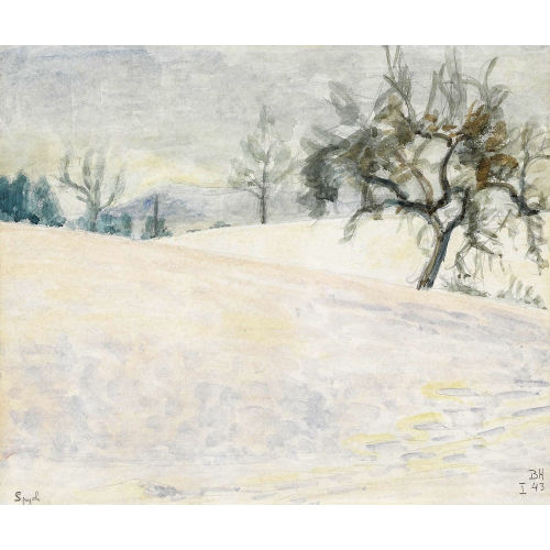 BRUNO HESSE : Winterlandschaft mit Obstb�umen (DOBIASCHOFSKY AUKTIONEN AG)