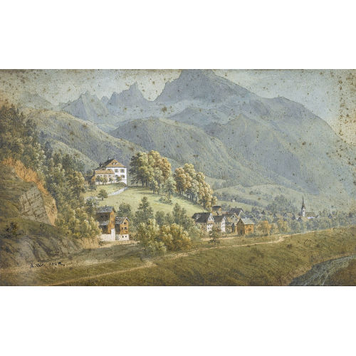 ANTON WINTERLIN : Landschaftspartie beim Fronalpstock (DOBIASCHOFSKY AUKTIONEN AG)