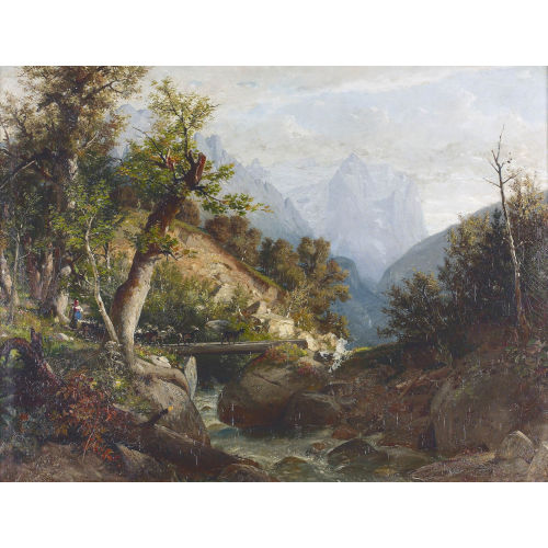 KONRAD GROB : 'Hasliberg, vis � vis Reichenbach' (DOBIASCHOFSKY AUKTIONEN AG)