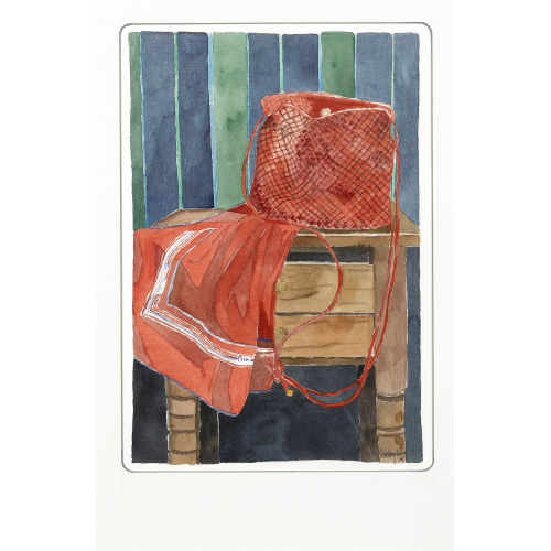 KATHY (THYS-BILL THYS : Foulard rouge (DOBIASCHOFSKY AUKTIONEN AG)