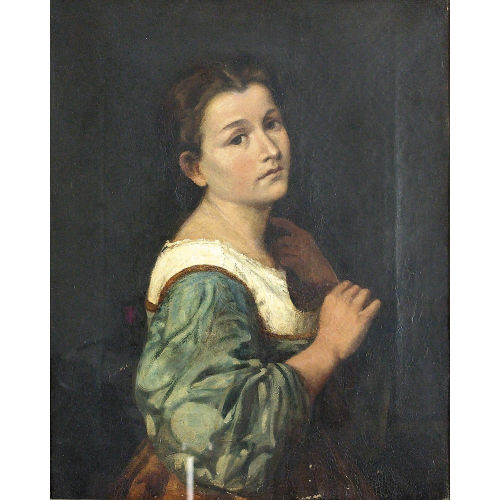 FRANZ VON DEFREGGER : Portr�t einer jungen Frau (DOBIASCHOFSKY AUKTIONEN AG)