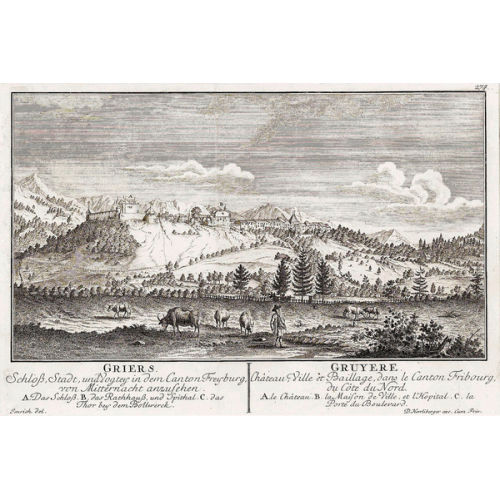 DAVID HERRLIBERGER : 'Griers./Gruyere.' (DOBIASCHOFSKY AUKTIONEN AG)