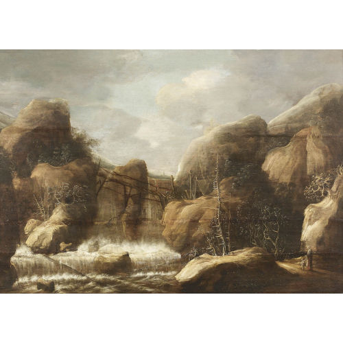 ALLAERT VAN EVERDINGEN : Gebirgslandschaft mit Wasserfall (DOBIASCHOFSKY AUKTIONEN AG)