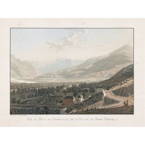 GABRIEL (GEN. LORY FILS) LORY : 'Vue du Pont de Crevola et de la Vall�e de Domo D′ossola.' (DOBIASCHOFSKY AUKTIONEN AG)
