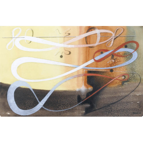 OTTO TSCHUMI : Farbige Komposition mit organischen Formen (DOBIASCHOFSKY AUKTIONEN AG)