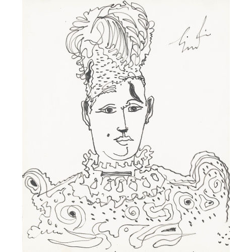 ALBERT) LINDI (EIGTL. LINDEGGER : Portr�t eines Clowns (DOBIASCHOFSKY AUKTIONEN AG)