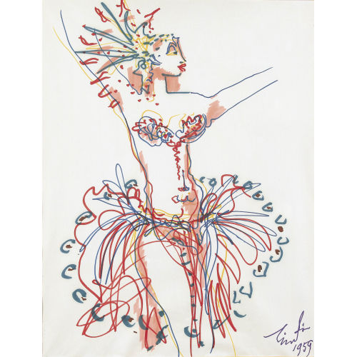 ALBERT) LINDI (EIGTL. LINDEGGER : 'Femme artiste' (DOBIASCHOFSKY AUKTIONEN AG)