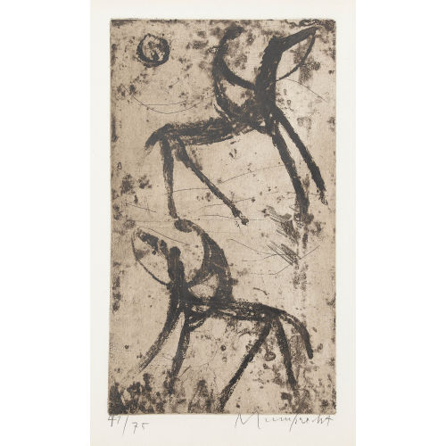RUDOLF MUMPRECHT : Deux cavaliers (DOBIASCHOFSKY AUKTIONEN AG)