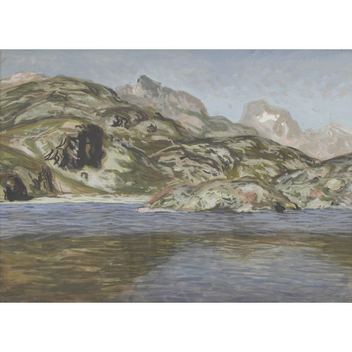 FRED STAUFFER : Blick �ber den Grimselsee (DOBIASCHOFSKY AUKTIONEN AG)