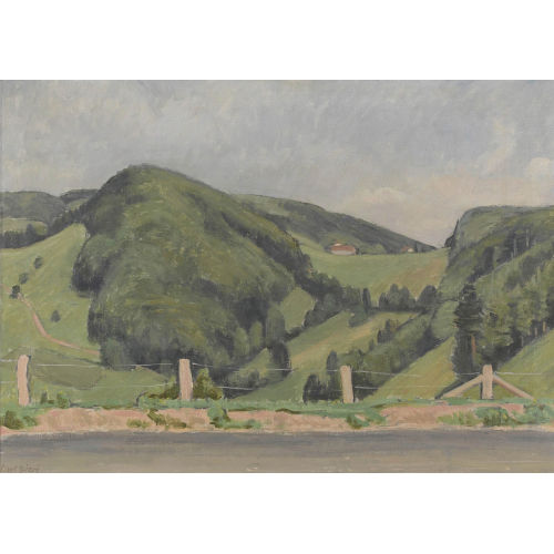 CARL BIERI : B�uerliche Voralpenlandschaft (DOBIASCHOFSKY AUKTIONEN AG)