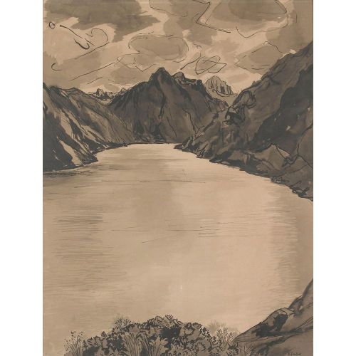 VICTOR SURBEK : Blick auf den Grimselstausee (DOBIASCHOFSKY AUKTIONEN AG)