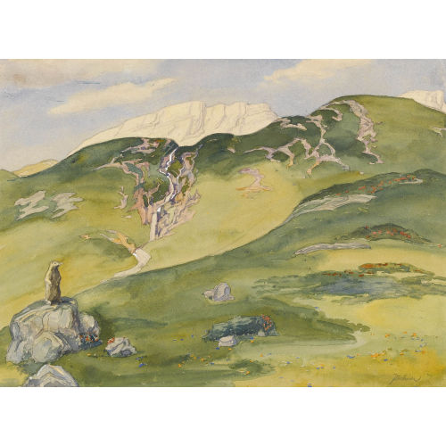 KARL ITSCHNER : Murmeltier im Hochgebirge (DOBIASCHOFSKY AUKTIONEN AG)