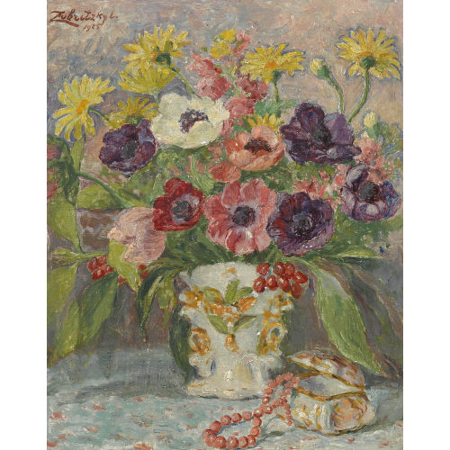 LORAND (AUCH ZUBRICZKY ZUBRITZKY : Blumenstillleben mit Schmuckk�stchen (DOBIASCHOFSKY AUKTIONEN AG)
