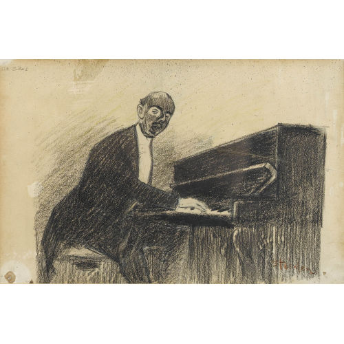 THEOPHILE-ALEXANDRE STEINLEN : Le Pianiste (DOBIASCHOFSKY AUKTIONEN AG)