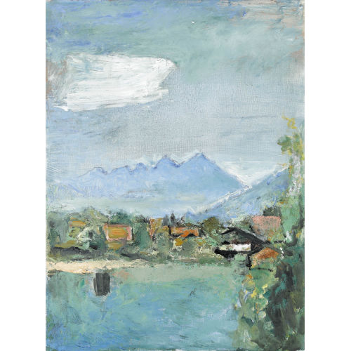 MARGUERITE FREY-SURBEK : Berner Oberl�nder Landschaft mit Niesen (DOBIASCHOFSKY AUKTIONEN AG)