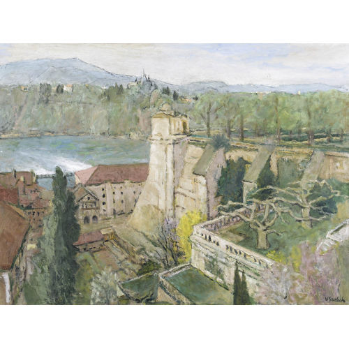 VICTOR SURBEK : Die M�nsterplattform in Bern (DOBIASCHOFSKY AUKTIONEN AG)